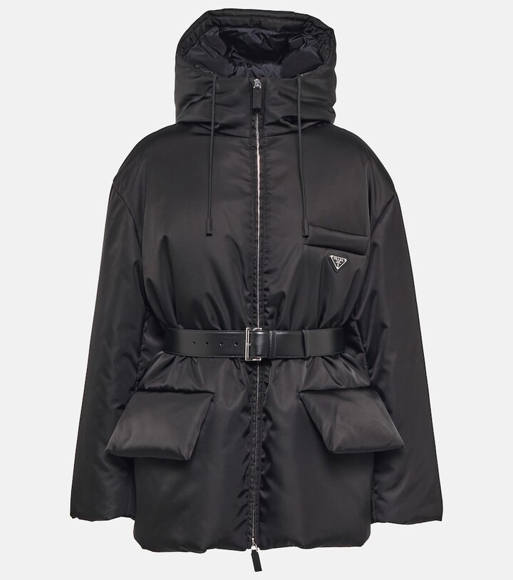 Hood Nylon Gabardine Jacket Prada Nylon Gabardine Anorak Jacket In