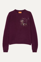 Thumbnail for your product : LE LION Scorpio Embellished Embroidered Wool Sweater