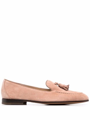 Doucal's Tassel-Detail Suede Loafers