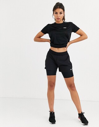 ASOS 4505 icon woven run shorts with underlayers - ShopStyle