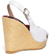 Thumbnail for your product : Brooks Brothers Cotton Canvas Slingback Wedge