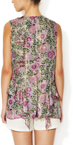 Thumbnail for your product : Anna Sui Silk Sunflowers Print Top