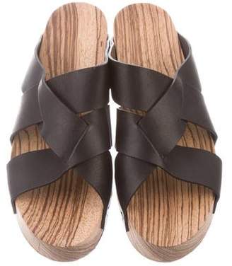 Proenza Schouler Leather Slide Sandals