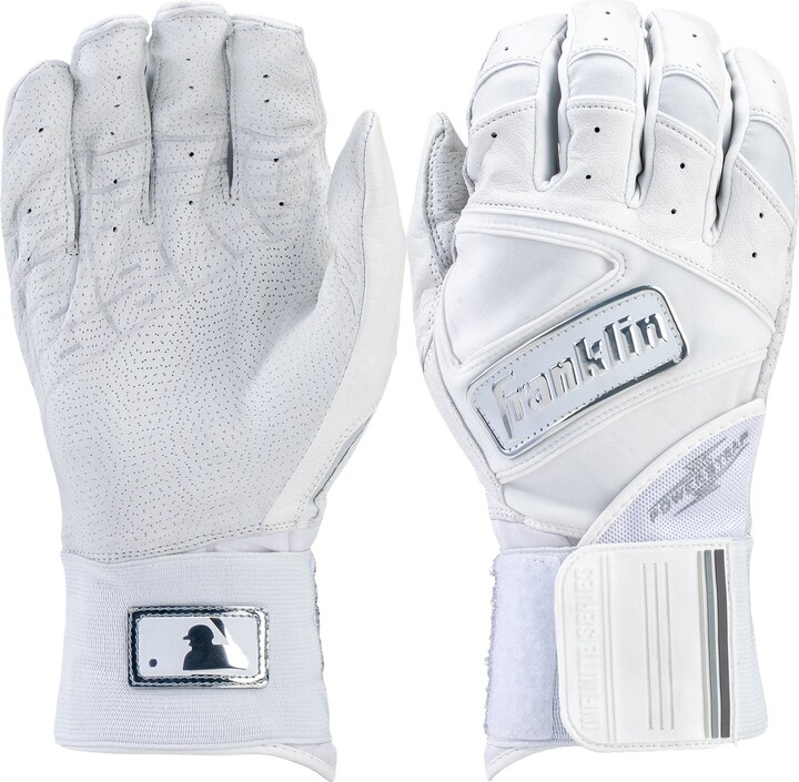 Franklin Youth Powerstrap Infinite Batting Gloves, Small, White