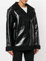 Thumbnail for your product : Calvin Klein Jeans off-centre zipped jacket