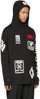 Thumbnail for your product : Kokon To Zai Black Jersey Patches Hoodie