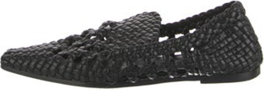 KHAITE Leather Loafers Black Semi-Pointed Toes Includes Dust Bag Unfortunately, due to restrictions, this item may not be eligible for shipping in all areas.