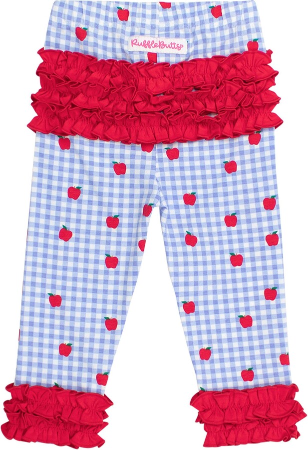 Baby Girls Ruffle Leggings with Signature Rear Ruffles