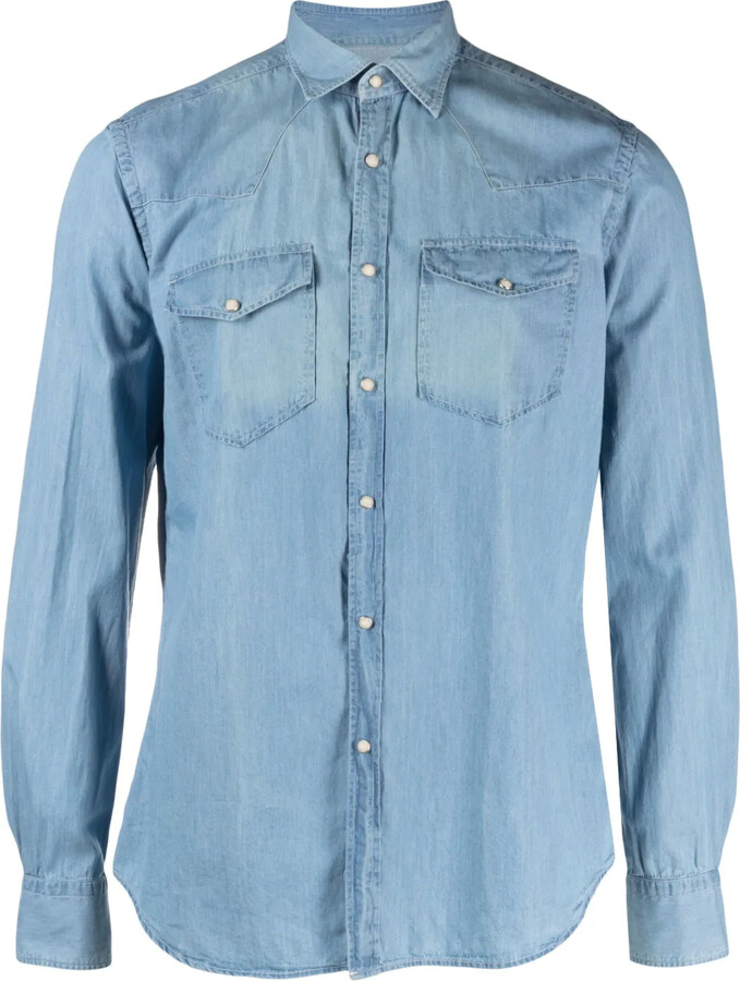 Xacus Long-Sleeve Denim Shirt