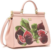 Thumbnail for your product : Dolce & Gabbana Embellished Printed Textured-leather Shoulder Bag