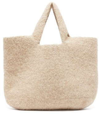 LAUREN MANOOGIAN Oval Knitted Tote - Beige