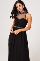Thumbnail for your product : Little Mistress Shauna Black Embellished Maxi Dress