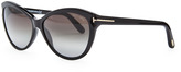 Thumbnail for your product : Tom Ford Telma Cat-Eye Sunglasses, Black