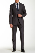 Thumbnail for your product : HUGO BOSS Grey Herringbone Two Button Notch Lapel Wool Suit