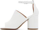 Thumbnail for your product : Maison Margiela White Tabi Heeled Sandals