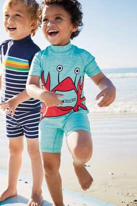 Next Boys Blue Crab Appliqué Sunsafe Suit (3mths-6yrs)
