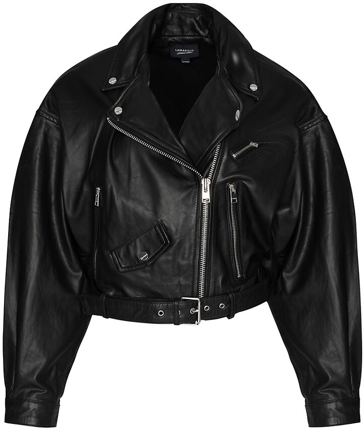 Biker Black Leather Jacket For Women – skyjackerz