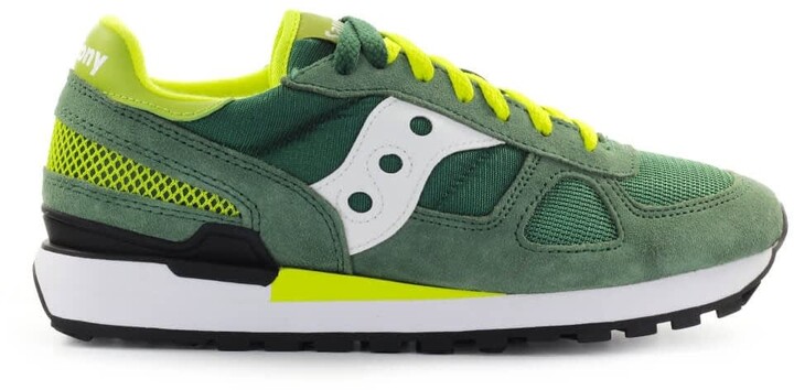 Saucony Shadow Green Yellow Sneaker - ShopStyle