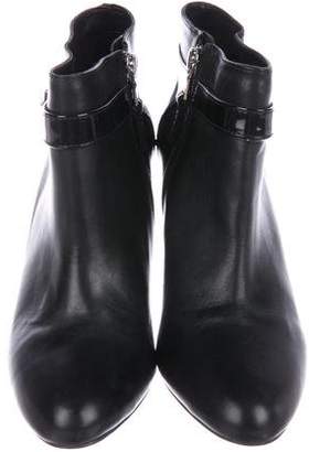 Lauren Ralph Lauren Leather Round-Toe Booties