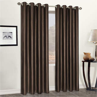 UNITED CURTAIN CO United Curtain Co. Faux Leather Grommet-Top Curtain Panel