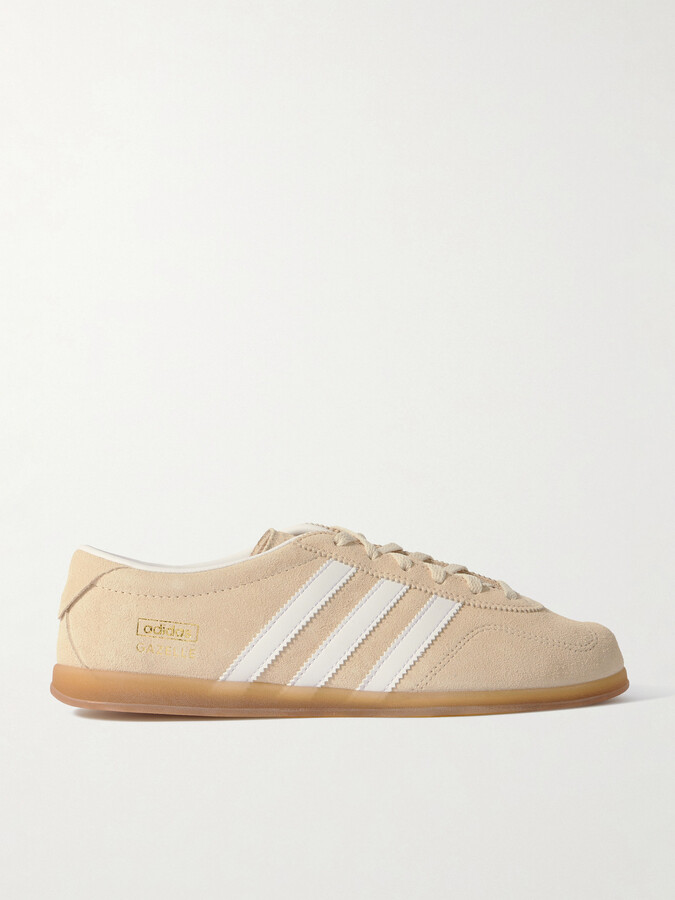 adidas Originals - Gazelle Lo Pro Leather-trimmed Suede Sneaker - Cream