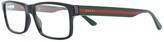 Thumbnail for your product : Gucci Eyewear Web detail rectangular-frame glasses