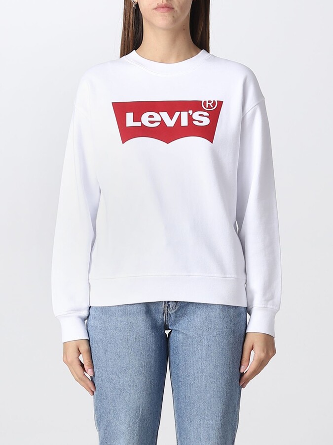 Levi's Women's White Sweatshirts & Hoodies | ShopStyle