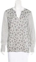 Thumbnail for your product : Rebecca Taylor Wool-Blend Leopard Print Sweater w/ Tags
