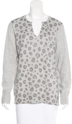 Rebecca Taylor Wool-Blend Leopard Print Sweater w/ Tags