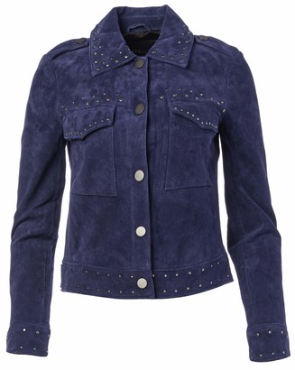bagatelle leather trucker jacket