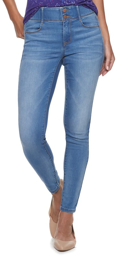 apt 9 tummy control jeans petite