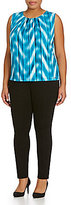 Thumbnail for your product : Calvin Klein Ombre Chevron Stripe Shell Top