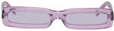 Thumbnail for your product : George Keburia SSENSE Exclusive Purple Rectangular Sunglasses