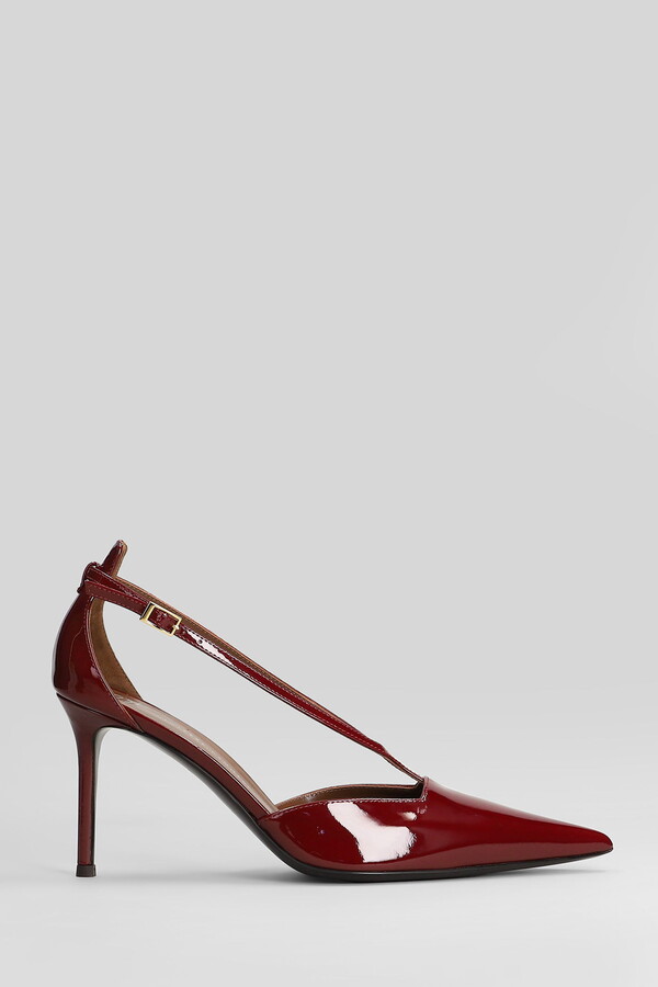 Giuseppe Zanotti Almha 85 Pumps In Red Patent Leather