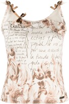 Thumbnail for your product : John Galliano Pre-Owned 2000s Script-Print Vest