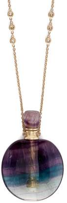 Jacquie Aiche Diamond & Fluorite Necklace - Womens - Purple