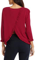 Thumbnail for your product : Open Back Frilly Knit - Burgundy