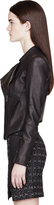 Thumbnail for your product : Helmut Lang Black Pebbled Leather Wither Jacket