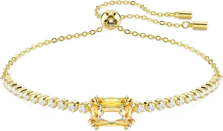 Swarovski Matrix Tennis crystal-embellished gold bracelet