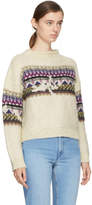 Thumbnail for your product : Etoile Isabel Marant Off-White Elsey Sweater