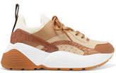 Thumbnail for your product : Stella McCartney Eclypse Logo-woven Faux Leather, Suede And Neoprene Sneakers
