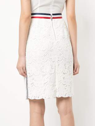 Han Ahn Soon floral lace embroidered pencil skirt