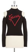 Thumbnail for your product : GUESS Cropped Top with Shoulder Cut Outs