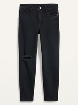 Thumbnail for your product : Old Navy High-Waisted O.G. Straight Ripped Black Ankle Jeans for Women