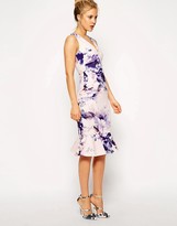 Thumbnail for your product : ASOS Summer Floral Pephem Pencil Dress