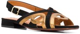 Thumbnail for your product : Chie Mihara Two-Tone Flat Sandals