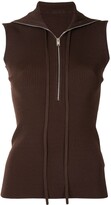 Thumbnail for your product : Peter Do Ribbed-Knit Sleeveless Top