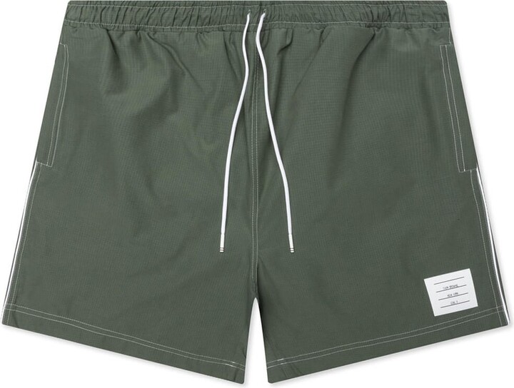 Thom Browne Ripstop Topstitch Track Shorts
