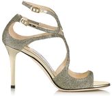 Thumbnail for your product : Jimmy Choo Ivette Light Bronze Lamé Glitter Sandals