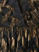 Thumbnail for your product : Dolce & Gabbana metallic chevron frayed dress